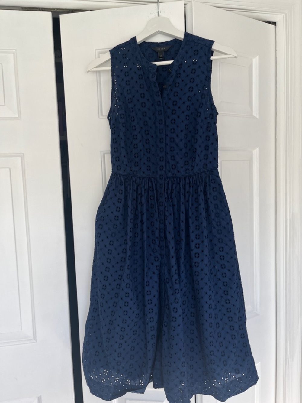 J Crew cotton eyelet lace dress
